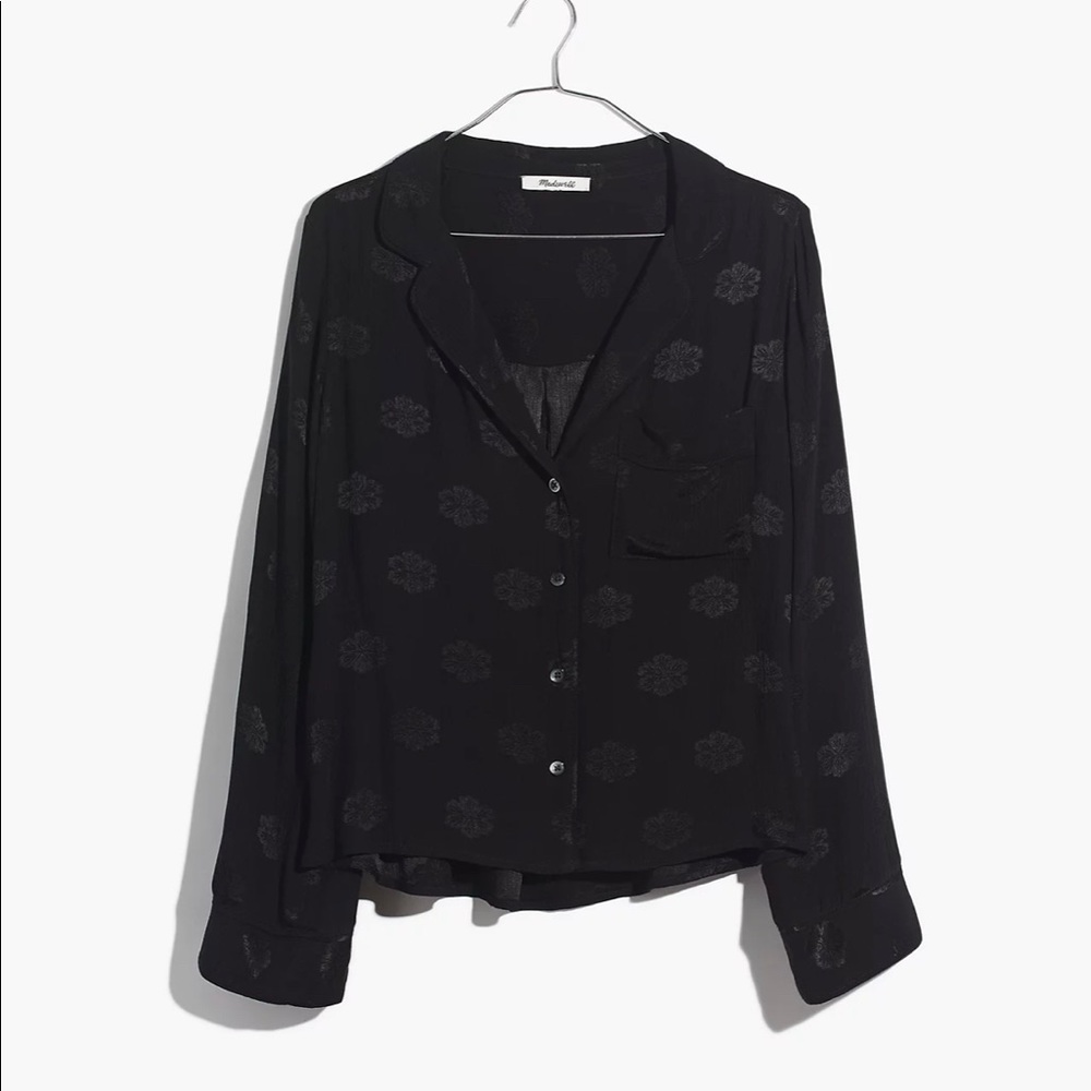 Madewell Floral Jacquard Pajama Shirt